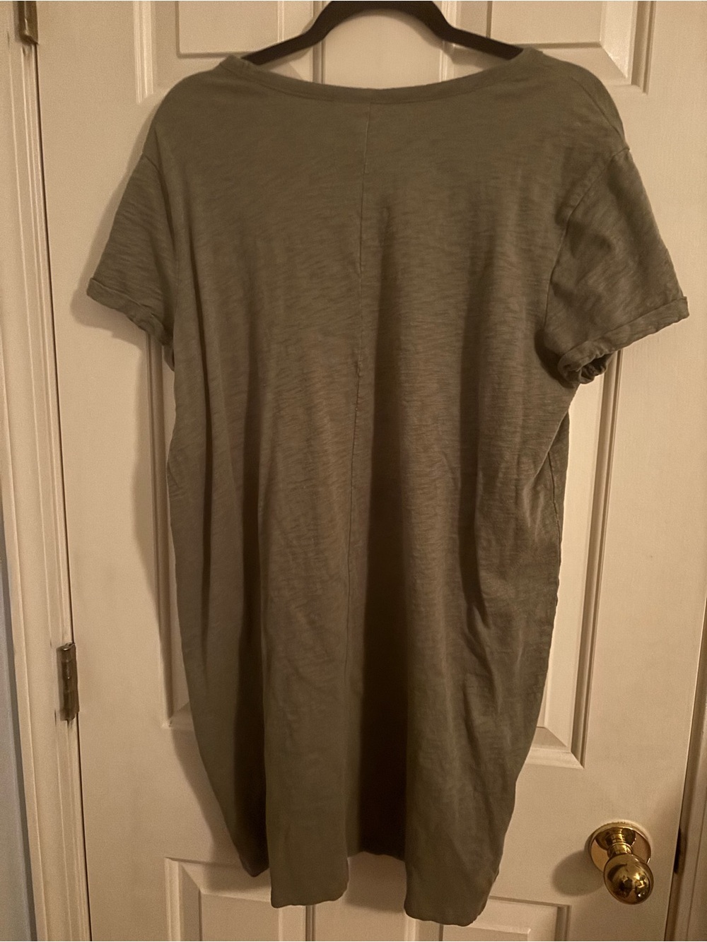 GAP Olive Green Short Sleeve Women's Tee Dress